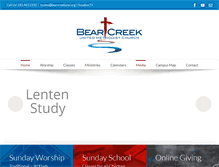 Tablet Screenshot of bearcreekumc.org